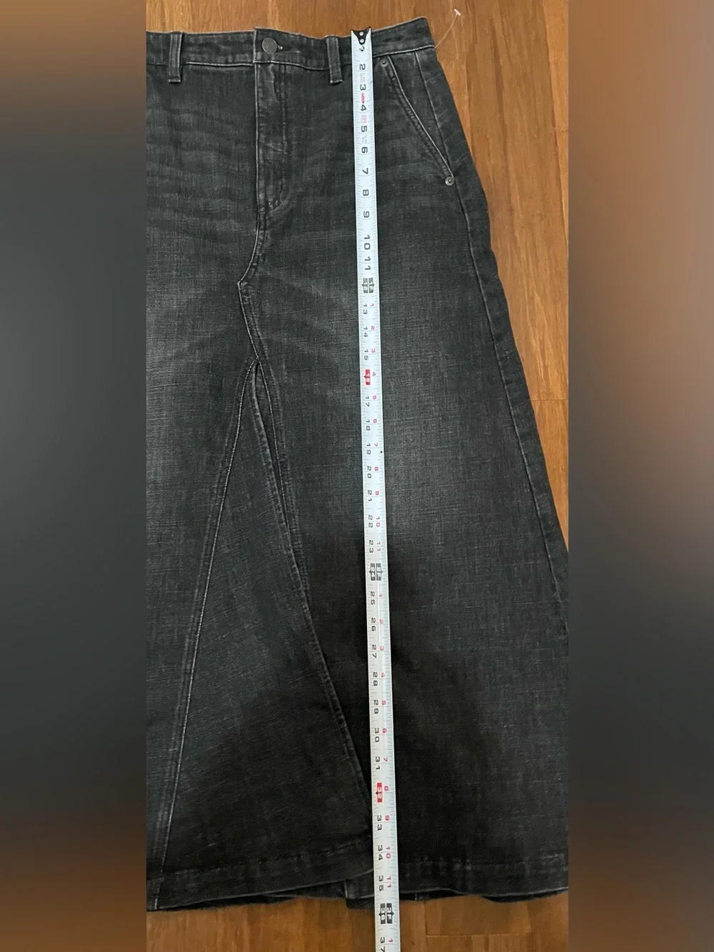 Banana Republic Skirt Midi Maxi NWT 6 Black Denim Japan - Picture 9 of 16